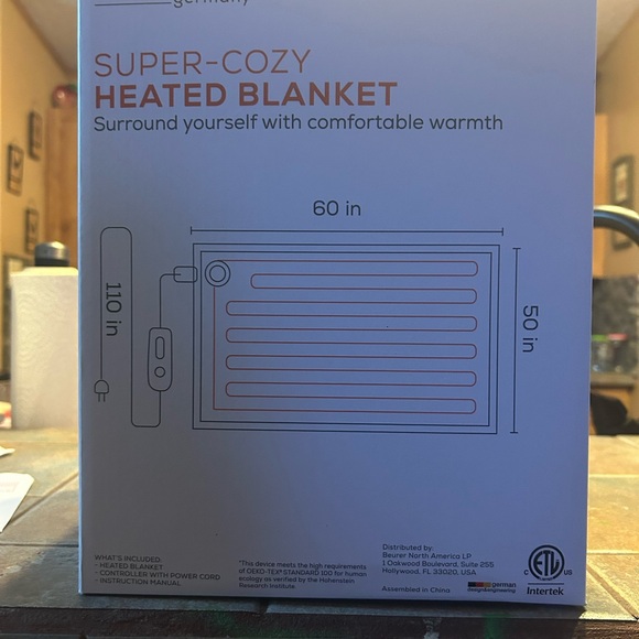 BEURER Heated Blanket NWOT - Soft beige - Picture 4 of 4